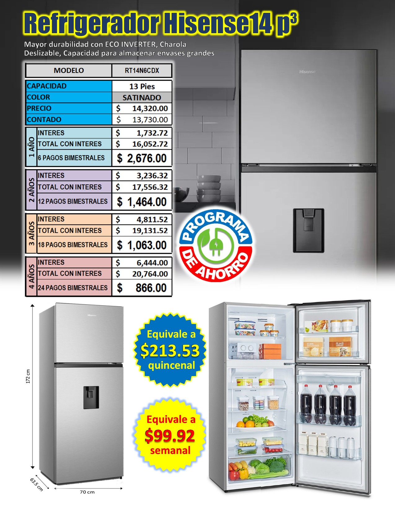 Hisense 13 pies